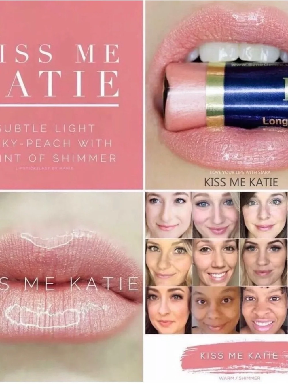 Lipsense by SeneGence Kiss Me Katie new never used full sized tube